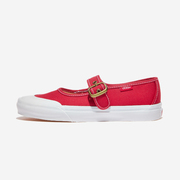 首尔的米家vans女鞋maryjane红色帆布搭扣牛筋底休闲滑板运动鞋