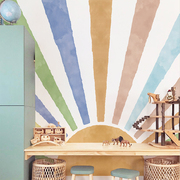 《日光倾城》复古儿童贴画幼儿园墙面装饰早教墙贴儿童房布置贴纸