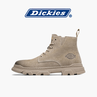 dickies马丁靴男男生皮靴鞋子，冬季登山鞋休闲男鞋靴子