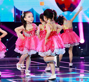 元旦儿童演出服幼儿舞蹈芽芽的儿歌蓬蓬纱裙可爱娃娃连衣裙表演服