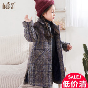 男装普通外套男童羊羔毛外套(毛，外套)女韩版宽松女童加绒外套夹克女工装