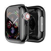 适用apple watch8/9保护壳s7全包电镀TPU苹果s8手表iwatch7/6/4/3/5/SE软硅胶透明s6/s9保护套49mm智能配件s5