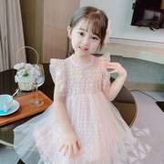 女宝宝公主裙，2021夏装童装儿童蓬蓬网纱裙子，超洋气女童连衣裙