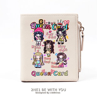 (g)i-dle周边queencard女团专辑gidle应援同款短款零钱包