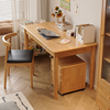 全实木长条桌面，家用原木书桌卧室电脑桌，学生写字工作台长方桌北欧