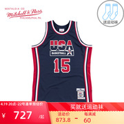 mitchellness复古球衣au球迷，版nba梦，一队92-93赛季约翰逊篮球服