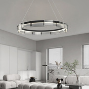 意式现代极简客厅吊灯简约方形大气，卧室吊灯设计感创意玻璃餐厅灯