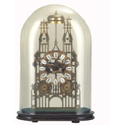 仿古钟欧式座钟，纯铜座钟摆设软装饰品纯铜，玻璃骨架钟