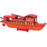 南湖红船帆船模型拼装木质diy手工，制作仿真3d立体拼图轮船舰玩具