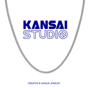 kansai蛇鳞骨项链简约个性冷淡风小众，锁骨链时尚潮流钛钢饰品