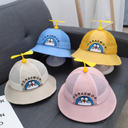 夏季宝宝帽子网格透气遮阳渔夫帽，纯棉潮男童女童出游盆帽儿童帽子