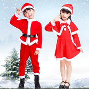 红色可爱儿童圣诞节套装圣诞老人衣服装扮男女童披肩斗篷圣诞服装