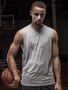 篮球运动背心热身无袖t恤坎肩宽肩球衣，篮球服投篮训练服跑步健身