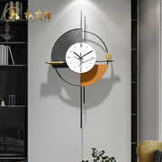 创意钟表挂钟客厅，家用时尚现代简约高端装饰时钟挂墙轻奢石英钟