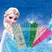 冰雪奇缘公主手套爱莎苏菲亚公主安娜薄款白雪表演儿童手套