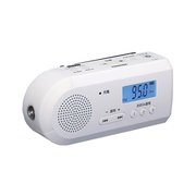 日本直邮东芝 TY-JKR6-W (白色) 手摇充电收音机 TYJKR6W