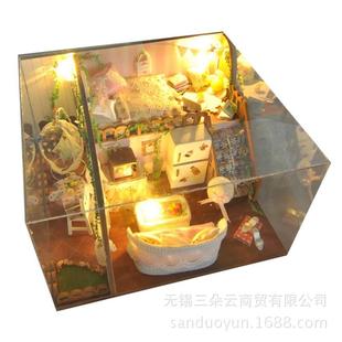 情人礼物 diy小屋 天予海洋之心手工模型房子送朋友