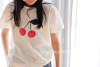 自留！高定款 女童夏季简洁经典法式小樱桃白色全棉短袖T恤