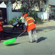 塑料丝大扫把马路扫环卫，工厂大笤帚扫子，竹扫帚扫吧环卫扫水翠绿色