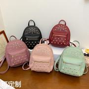 包包女2021镶钻铆钉双层小背包休闲手机包外贸小包ladies bag