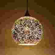 3D彩色玻璃圆球吊灯后现代创意餐厅咖啡厅酒吧吧台服装店装饰灯具