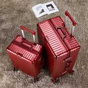 结婚行李箱陪嫁箱红色，拉杆箱女皮箱子压婚礼，用密码箱新娘