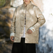 刺绣夹克外套春季中国风，男宽松盘扣，大码汉服潮流中式汉服唐装潮