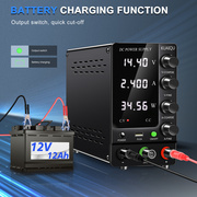 电池充电电源12v24v48v电压可调直流电源手机，笔记本维修电池激活