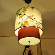 中式餐厅吊灯带射灯复古包间过道古典茶楼餐饮火锅店饭店装饰灯具