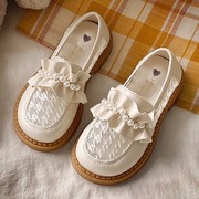 公主鞋女童夏季儿童女鞋，2024女孩软底白色，单鞋大童小皮鞋夏款