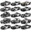 卡威玩具警车仿真合金，小汽车模型回力玩具车，越野车儿童警察车男孩