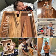 木质存钱罐个性儿童储钱罐创意二十六个英文字母摆件工艺品储物盒