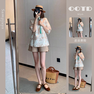 新中式套装女装小香风高级感小洋装名媛高端国风短裤两件套女夏季