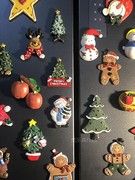 冰箱贴个性创意圣诞节装饰磁性，贴雪人姜饼，人磁吸礼物磁力贴3d立体