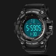 LED电子表男士智能多功能户外运动手表时尚腕表30M防水表潜水表男