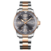 冠琴时尚男品牌水鬼机芯手表，机械全自动夜光电子钢带日历国产腕表