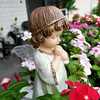 花园摆件 户外 庭院装饰小摆件园艺装饰品树脂美式小天使娃娃摆件