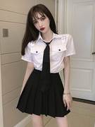 足浴技师工作服2023足疗衣服夜总店女装夜场连衣裙子spa工服套装