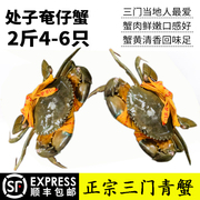 鲜活水产海鲜特大螃蟹公蟹母蟹肉蟹处子蟹2斤礼盒装3-5只