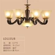 美式吊灯全铜客厅灯，简约现代大气轻奢卧室，灯欧式复古餐厅灯具