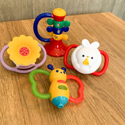 日本Toyroyal小喇叭吹笛婴儿牙胶摇铃玩具儿童吹奏乐器6个月