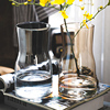 北欧创意ins风透明玻璃小花瓶，水培干鲜花插花装饰品客厅家用摆件