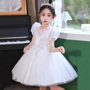 女童礼服儿童生日公主裙蓬蓬裙夏季花童婚纱女孩主持人钢琴演出服