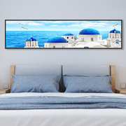 地中海风格装饰画卧室床头画客厅壁画沙发背景墙挂画大海风景墙画