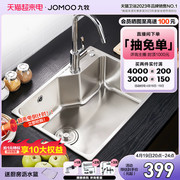 九牧卫浴洗菜盆304不锈钢厨房台下大单槽，水槽洗碗菜盆k2