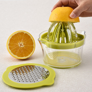 跨境塑料柠檬榨汁器家用多功能，榨橙器厨房小工具橙子榨汁