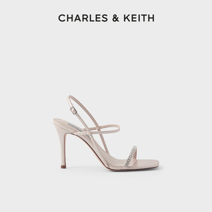 CHARLES&KEITH女鞋CK1-60361322女士宴会时尚半宝石凉鞋婚鞋