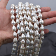 手工DIY大水滴珍珠项链半成品有核珍珠DIY天然淡水珍珠散珠巴洛克