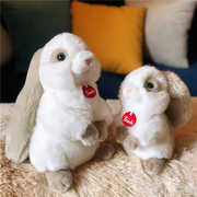 意大利trudi白月光兔子毛绒玩具小白兔公仔可爱玩偶女孩礼物娃娃