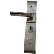 防盗门把手304不锈钢面板大门拉手门锁具通用型豪华机械门锁 室外
